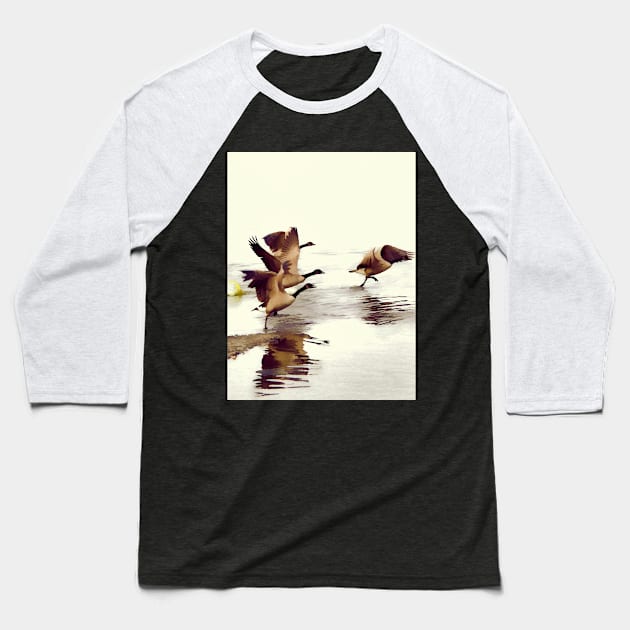 The Take Off - Wild Geese Baseball T-Shirt by Highseller